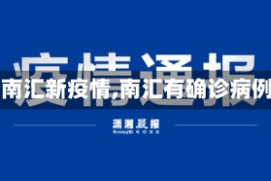 【南汇新疫情,南汇有确诊病例】