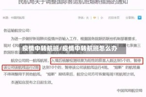疫情中转航班/疫情中转航班怎么办