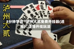 3分钟学会“泸州大贰免费开挂器(透视)”详细开挂玩法