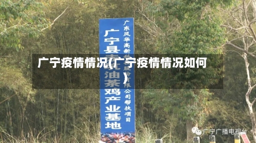 广宁疫情情况(广宁疫情情况如何)-第1张图片