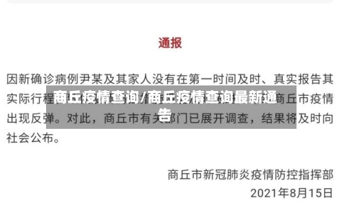 商丘疫情查询/商丘疫情查询最新通告-第2张图片