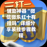 辅助神器“微信微乐红十有挂吗”详细分享装挂步骤教程-第1张图片