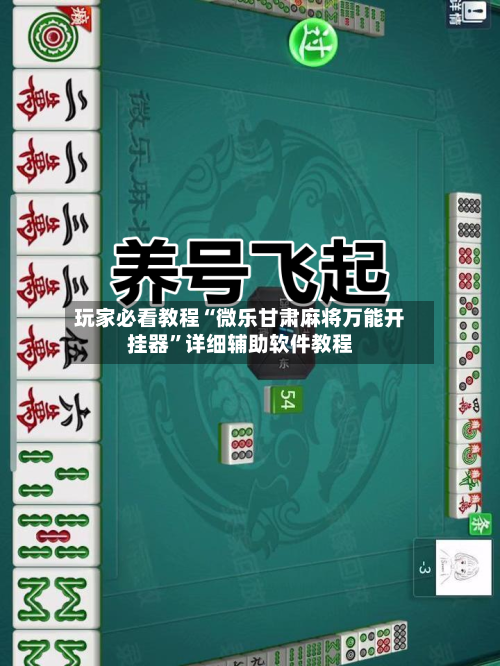 玩家必看教程“微乐甘肃麻将万能开挂器”详细辅助软件教程-第2张图片