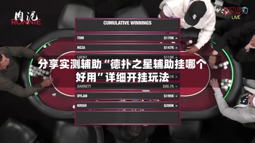 分享实测辅助“德扑之星辅助挂哪个好用	”详细开挂玩法-第1张图片