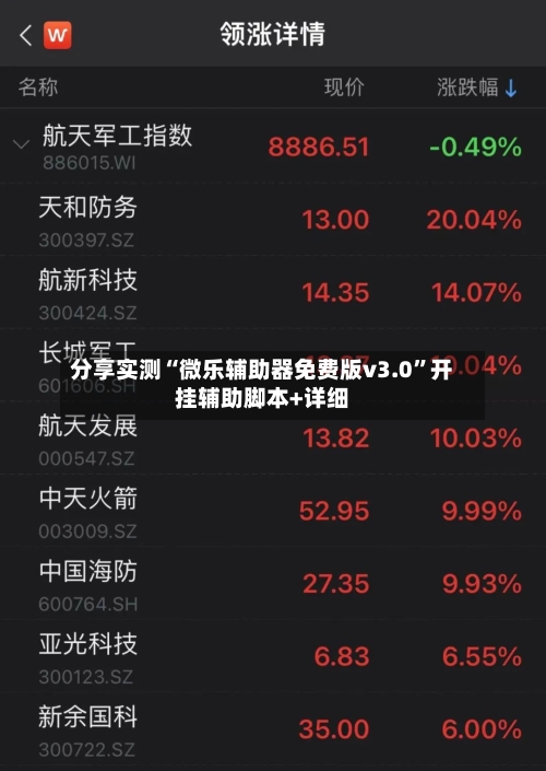 分享实测“微乐辅助器免费版v3.0	”开挂辅助脚本+详细-第3张图片