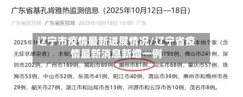 辽宁市疫情最新进展情况/辽宁省疫情最新消息新增一例-第1张图片