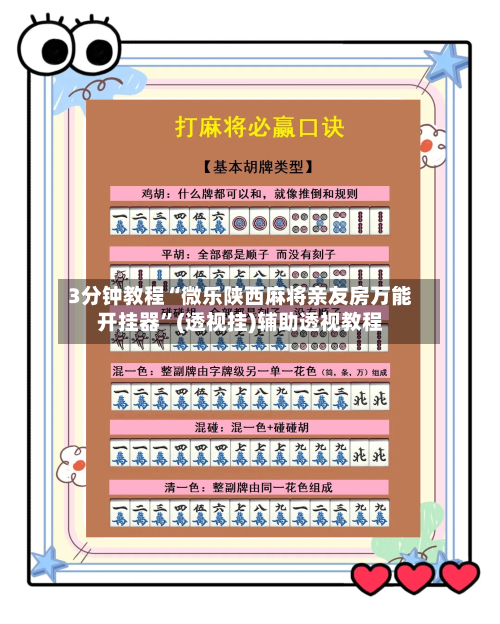 3分钟教程“微乐陕西麻将亲友房万能开挂器”(透视挂)辅助透视教程-第3张图片