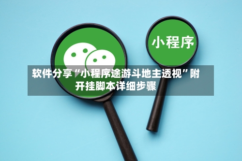 软件分享“小程序途游斗地主透视”附开挂脚本详细步骤-第1张图片