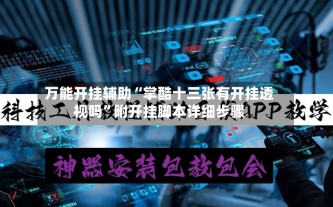 万能开挂辅助“掌酷十三张有开挂透视吗”附开挂脚本详细步骤-第1张图片