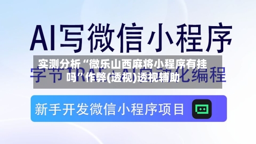 实测分析“微乐山西麻将小程序有挂吗”作弊(透视)透视辅助-第3张图片