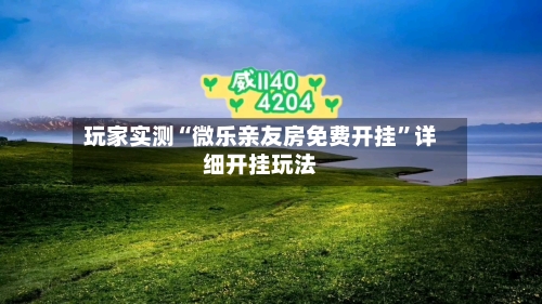 玩家实测“微乐亲友房免费开挂”详细开挂玩法-第1张图片