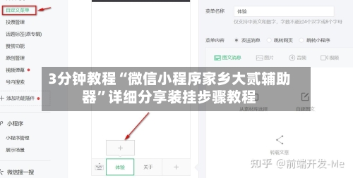 3分钟教程“微信小程序家乡大贰辅助器”详细分享装挂步骤教程-第2张图片