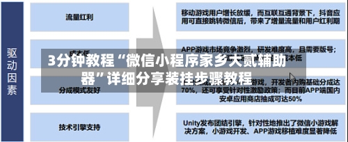 3分钟教程“微信小程序家乡大贰辅助器”详细分享装挂步骤教程-第3张图片