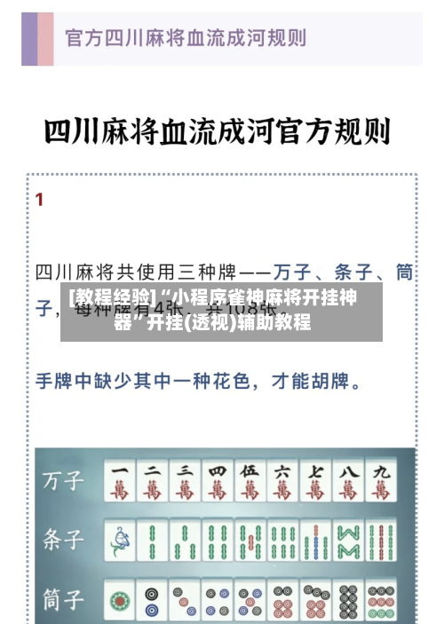 [教程经验]“小程序雀神麻将开挂神器”开挂(透视)辅助教程-第3张图片