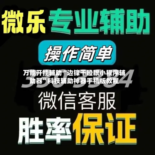 万能开挂辅助“边锋干瞪眼小程序辅助器”科技辅助神器手机版教程-第3张图片