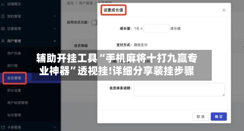 辅助开挂工具“手机麻将十打九赢专业神器”透视挂!详细分享装挂步骤-第3张图片