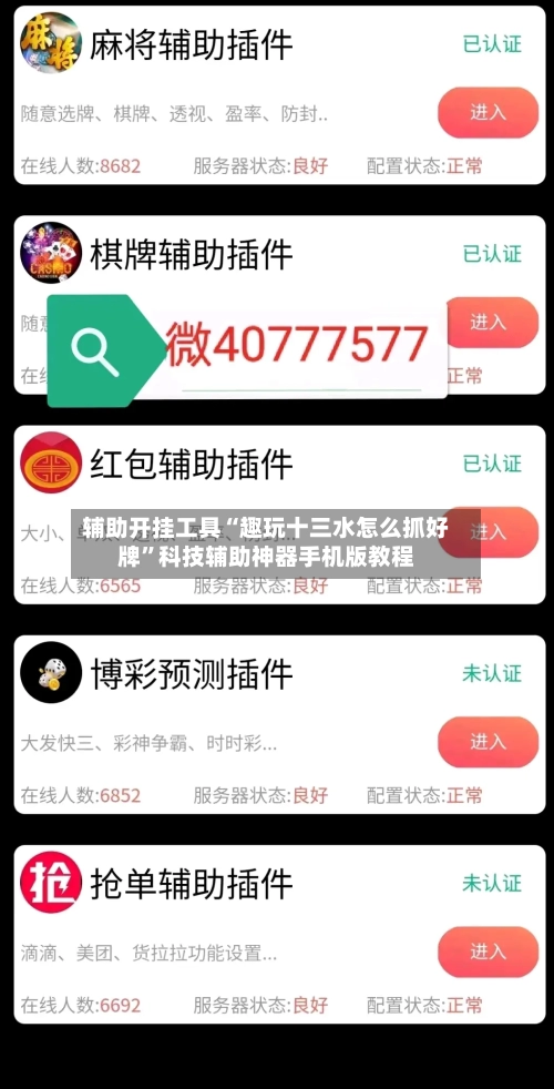 辅助开挂工具“趣玩十三水怎么抓好牌	”科技辅助神器手机版教程-第1张图片