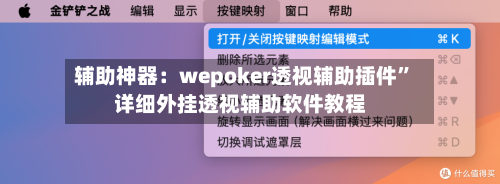 辅助神器：wepoker透视辅助插件	”详细外挂透视辅助软件教程-第2张图片